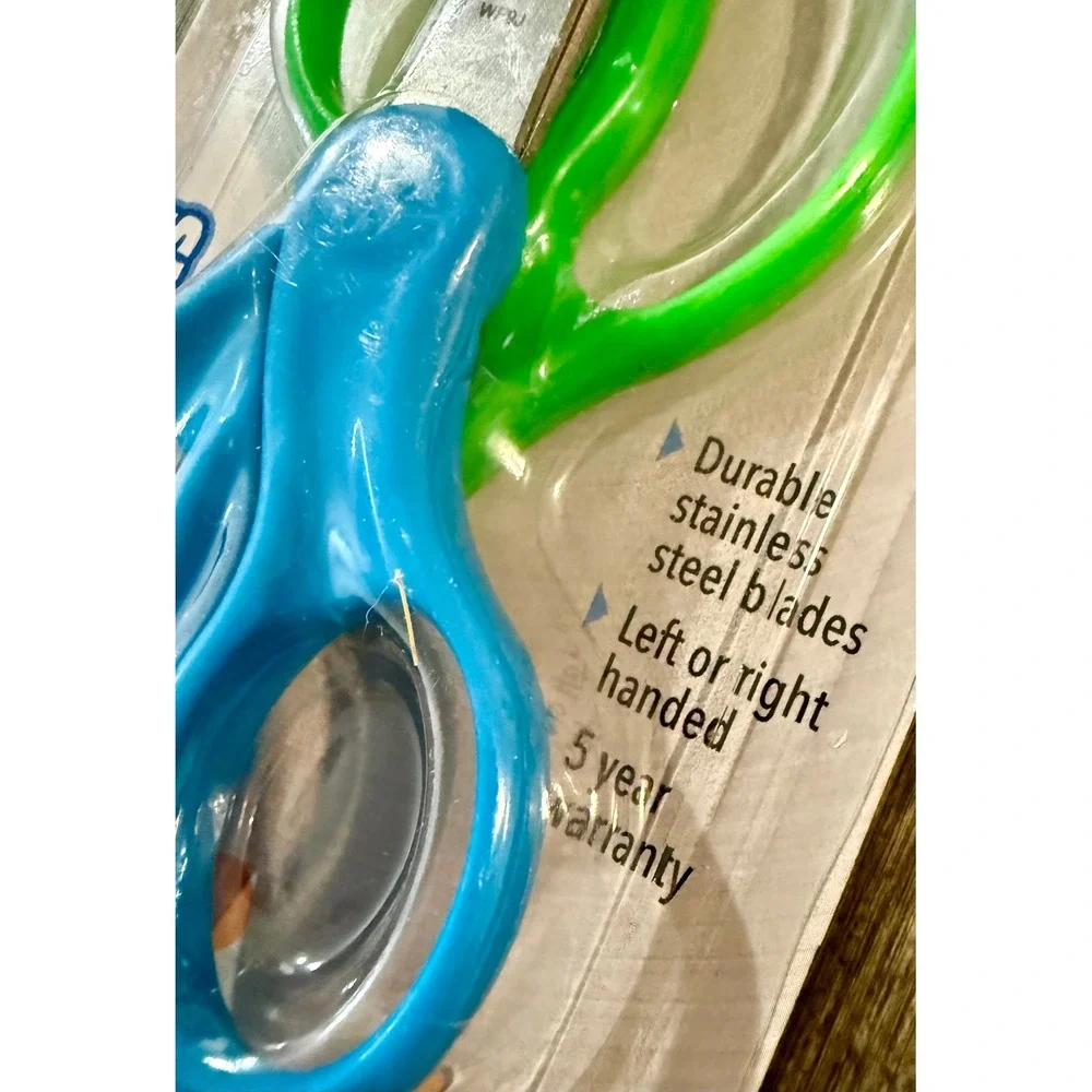 Westcott Kids Scissors 2 Pack Blue Green New Blunt Tip Ambidextrous 13168
